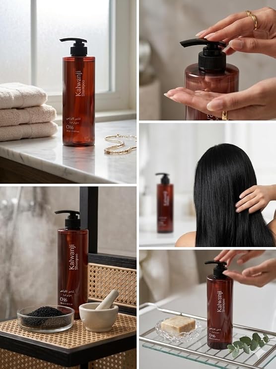 Shampoo 100% Herbal Natural Hair Growth & Anti Hair Loss kalonji shampo for Men & Women, Removes Dandruff, Strengthens Hair, Chemical-Free Formula